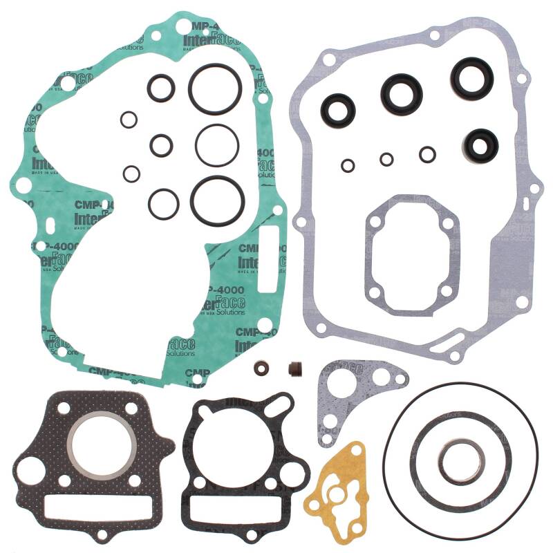 Honda CRF50F Complete Gasket Kit - Vertex Pistons - with Oil Seals - `04-`22